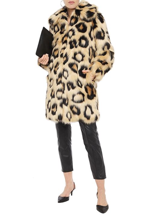 michael kors grey leopard coat|Michael Kors sequin jacket.